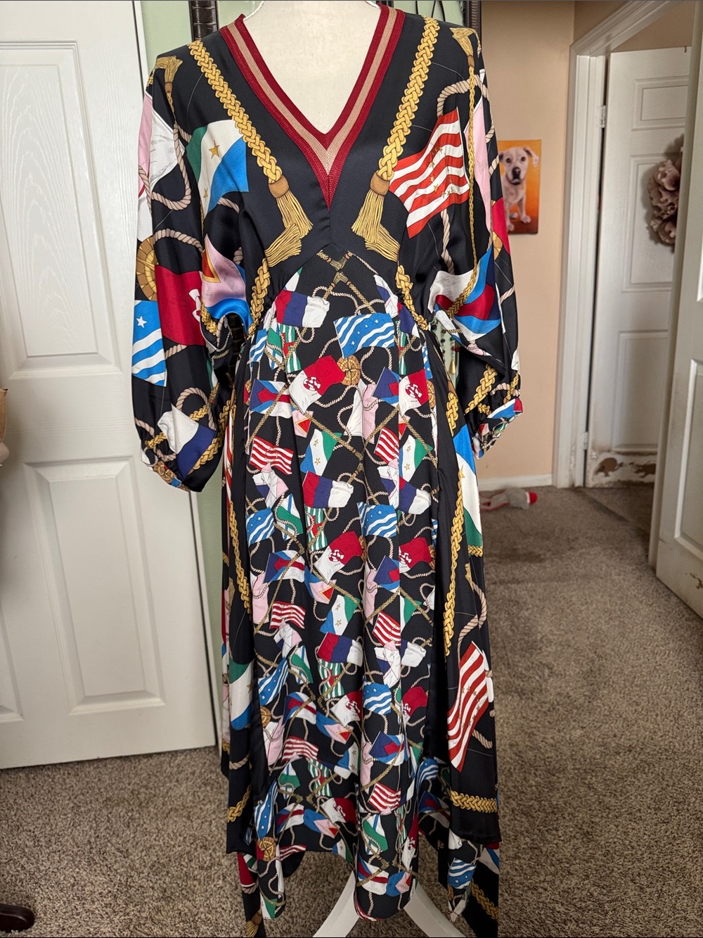Sandro Silk Midi Dress 36